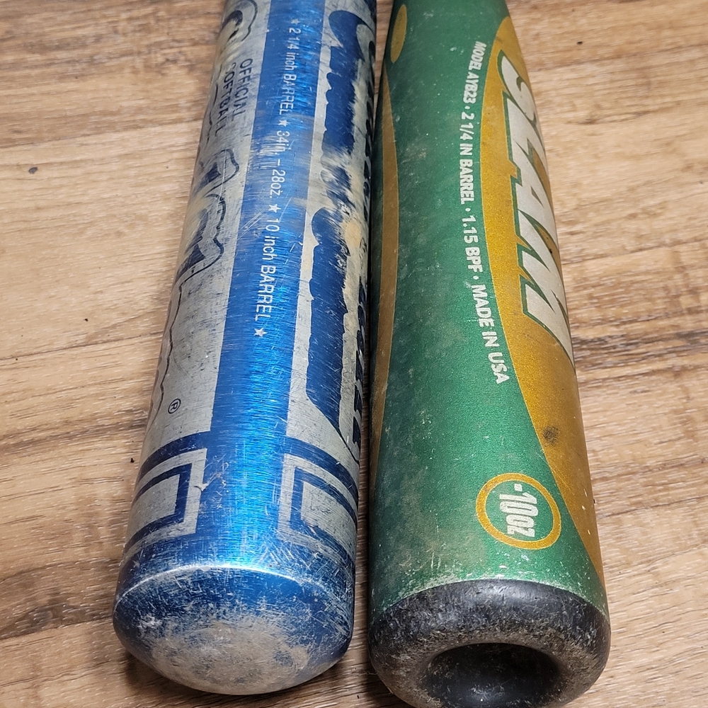 2 Vintage Louisville Slugger 34"  2 1/4  Grand Slam Softball & Grand Slam AYB23 - Picture 6 of 6